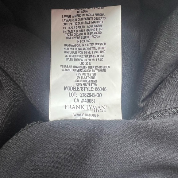 Frank Lyman Black & White Dress - Size 6 - Picture 7 of 8